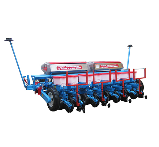 八行牵引背负免耕指夹精播机