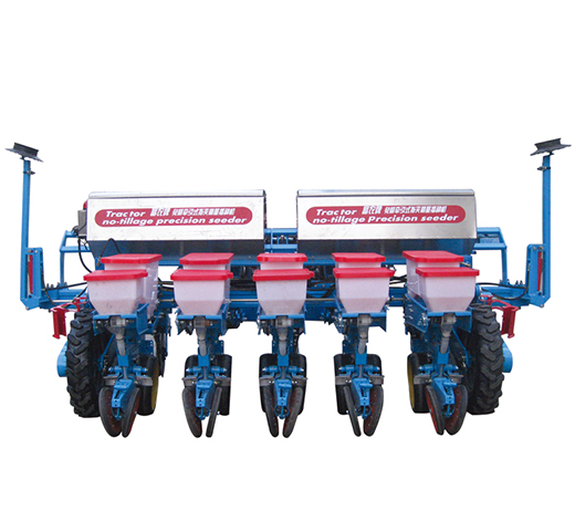 C型牵引背负免耕指夹精播机